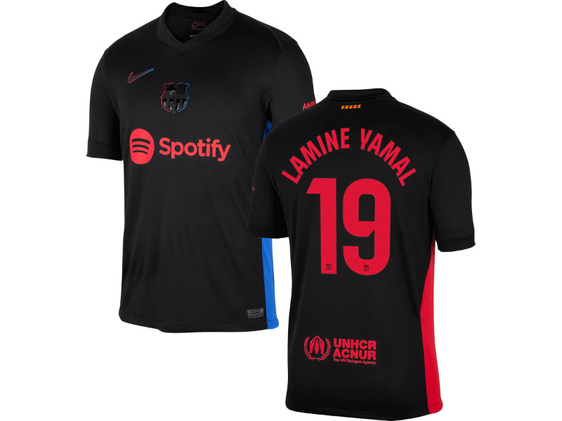 Barcelona 2024-25 Away Lamine Yamal Black 19