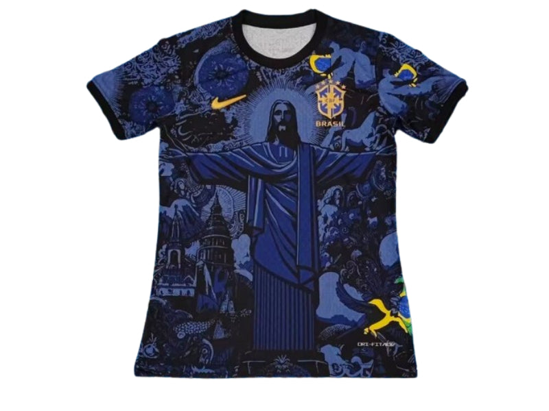 Brazil Christ the Redeemer Player Version Blue