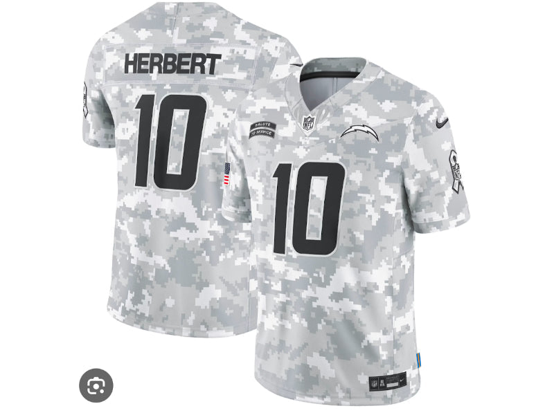 Los Angeles Chargers Justin Herbert 2024 Salute to Service 10