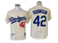 Los Angeles Dodgers Jackie Robinson White (cream) w/ name 42