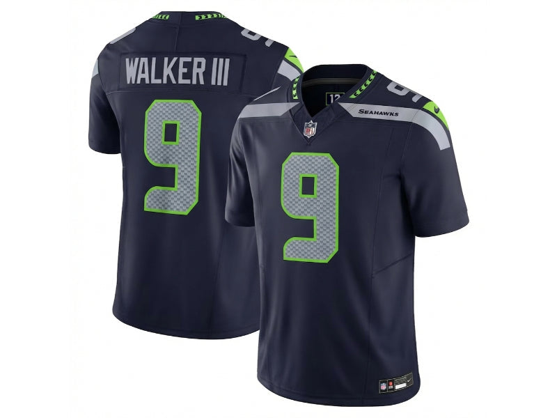 Seattle Seahawks Kenneth Walker III Navy Blue 9