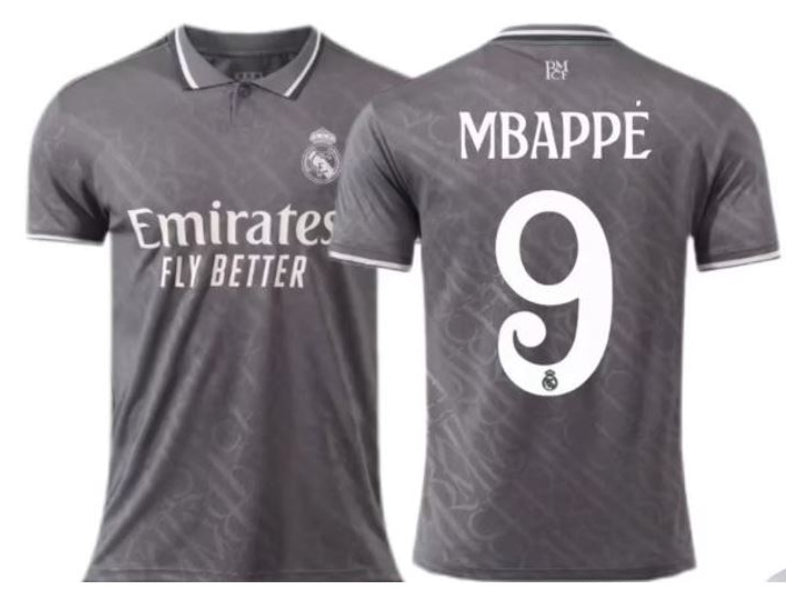 Real Madrid Kylian Mbappe 2024-25 3rd Kit Gray 9