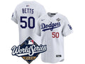 Los Angeles Dodgers Mookie Betts 2025 World Series White 50