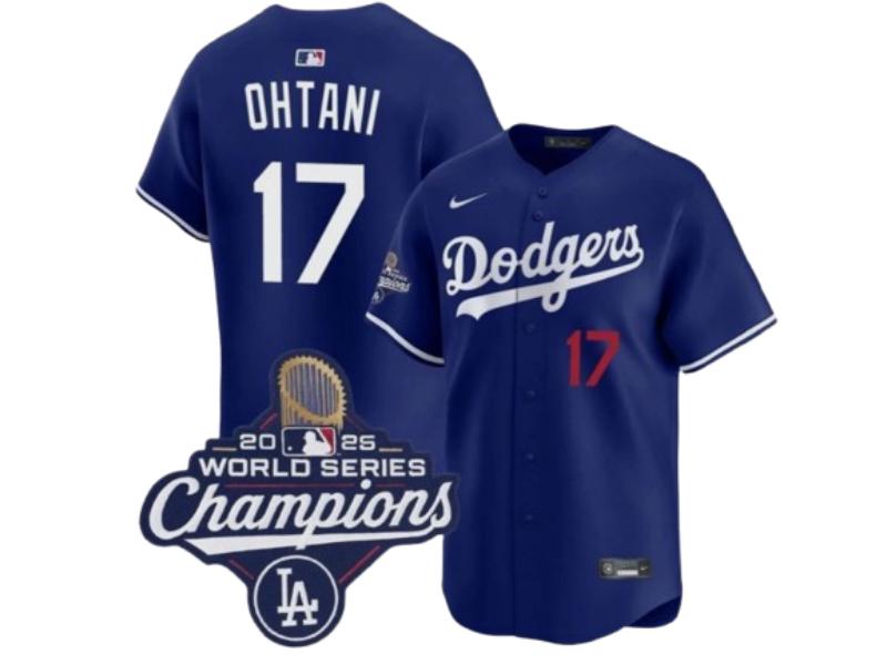 Los Angeles Dodgers Shohei Ohtani 2025 World Series Champions Blue  17