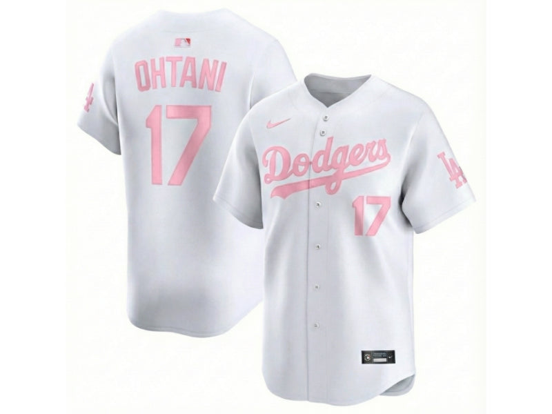 Los Angeles Dodgers Shohei Ohtani White & Pink 17
