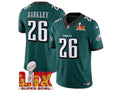 Philadelphia Eagles Saquon Barkley Midnight Green Super Bowl LIX 26