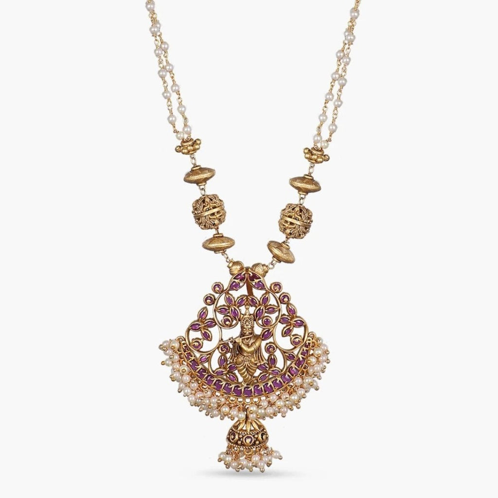 Bhavini Antique Pendant Set
