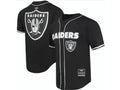Las Vegas Raiders Baseball Style Jersey Button Up