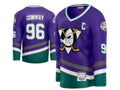Anaheim Mighty Ducks Charlie Conway Purple 96