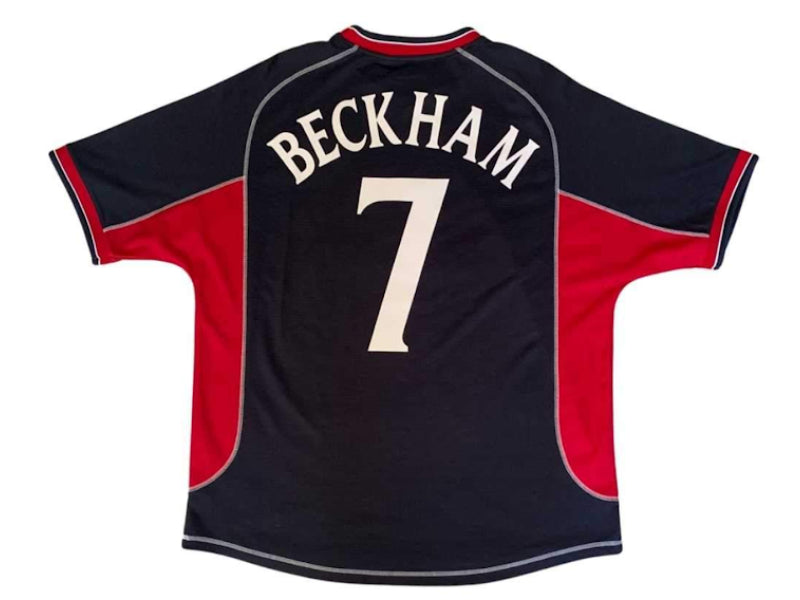 Manchester United 2000 3rd Kit David Beckham Blue 7