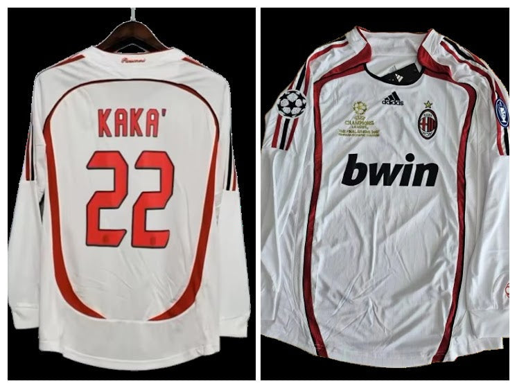 AC Milan 2006 Kaka Ricardo Izecson dos Santos Leite White Long Sleeve 22